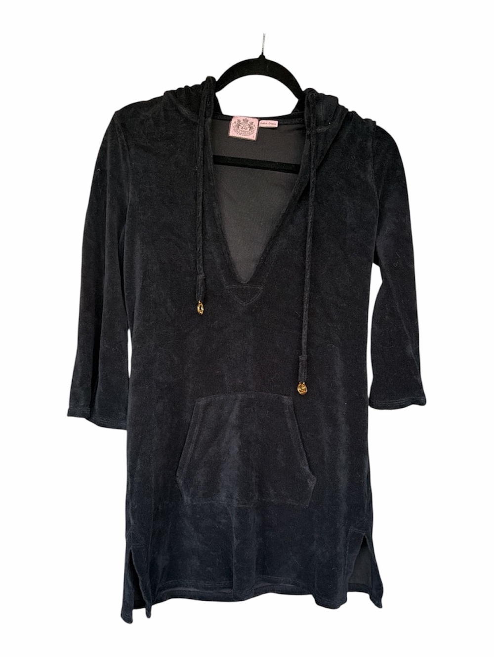 Juicy Couture Hooded Terry Tunic with Front Pocket